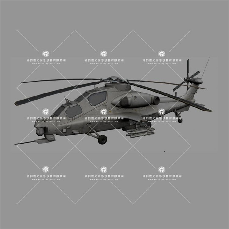 新龙镇武装直升机3D模型
